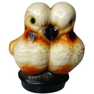 MCM 50-60'S Dove Love Birds Turtle Doves Ceramic Porcelain Planter Romantic OS